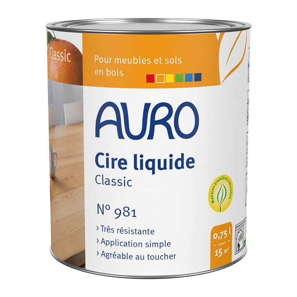 Cire pour meuble en bois et liège n°971 AURO